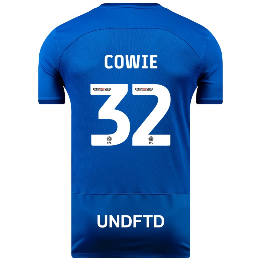 Niño Camiseta Abbie Cowie #32 Azul 1ª Equipación 2023/24 La Camisa Perú