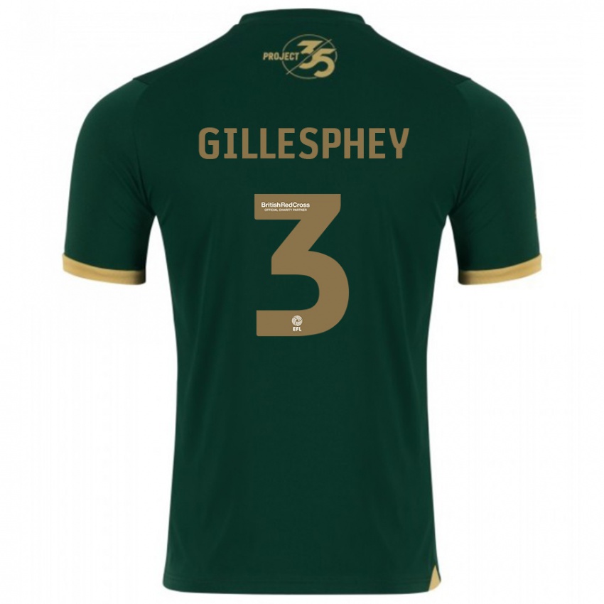 Niño Camiseta Macaulay Gillesphey #3 Verde 1ª Equipación 2023/24 La Camisa Perú