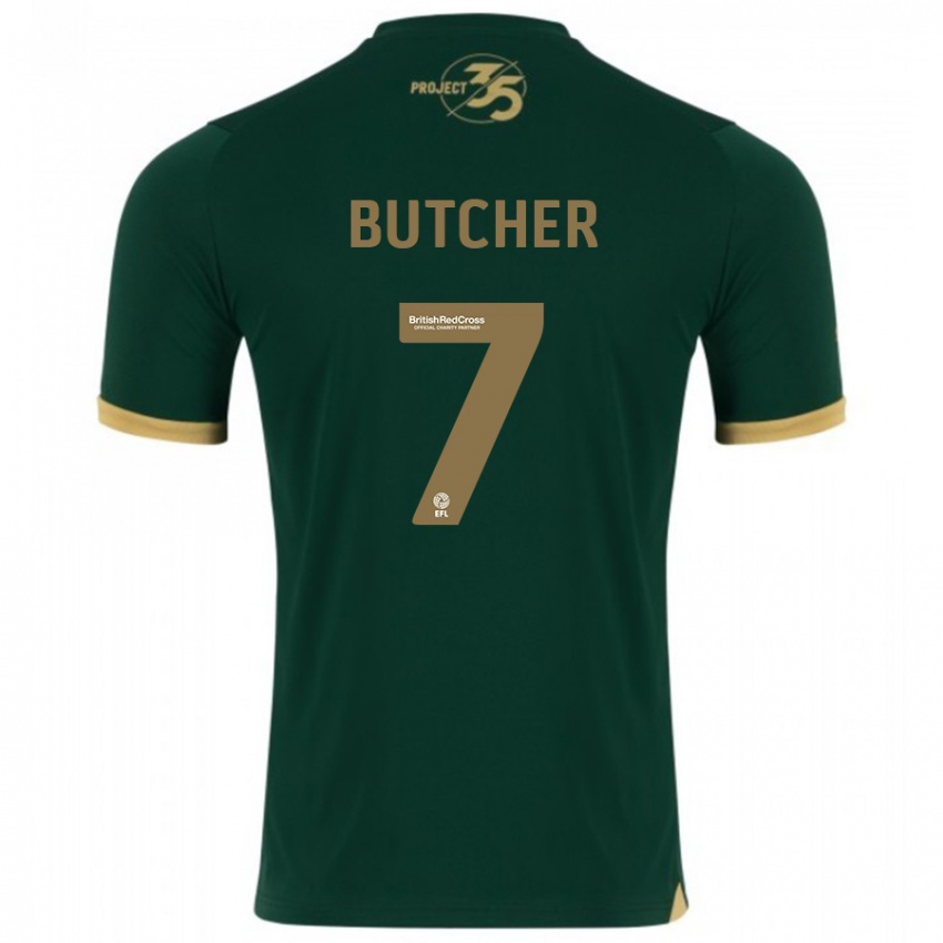 Niño Camiseta Matt Butcher #7 Verde 1ª Equipación 2023/24 La Camisa Perú