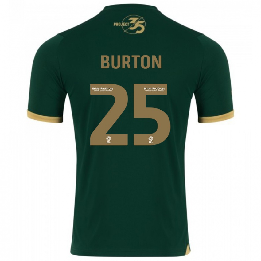 Niño Camiseta Callum Burton #25 Verde 1ª Equipación 2023/24 La Camisa Perú