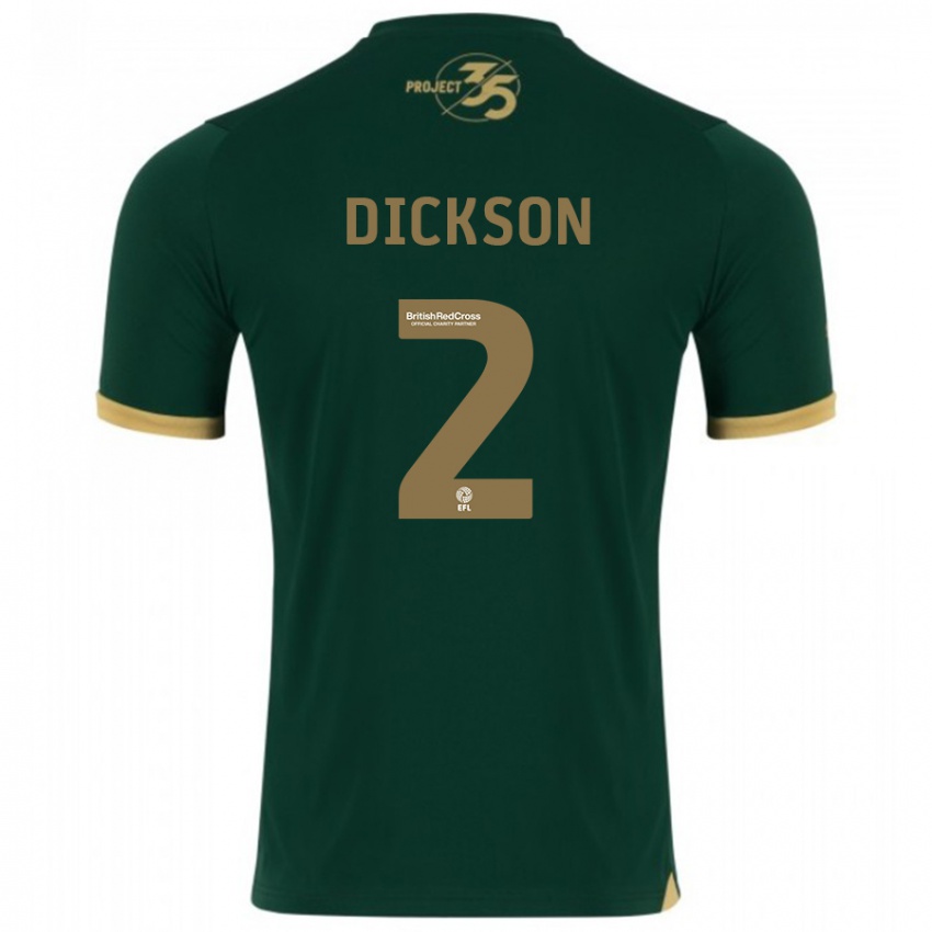 Niño Camiseta Katie Dickson #2 Verde 1ª Equipación 2023/24 La Camisa Perú