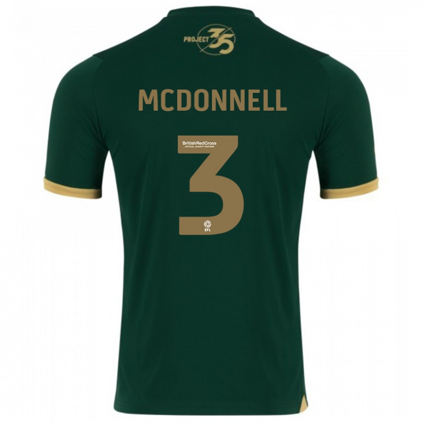 Niño Camiseta Rosie Mcdonnell #3 Verde 1ª Equipación 2023/24 La Camisa Perú