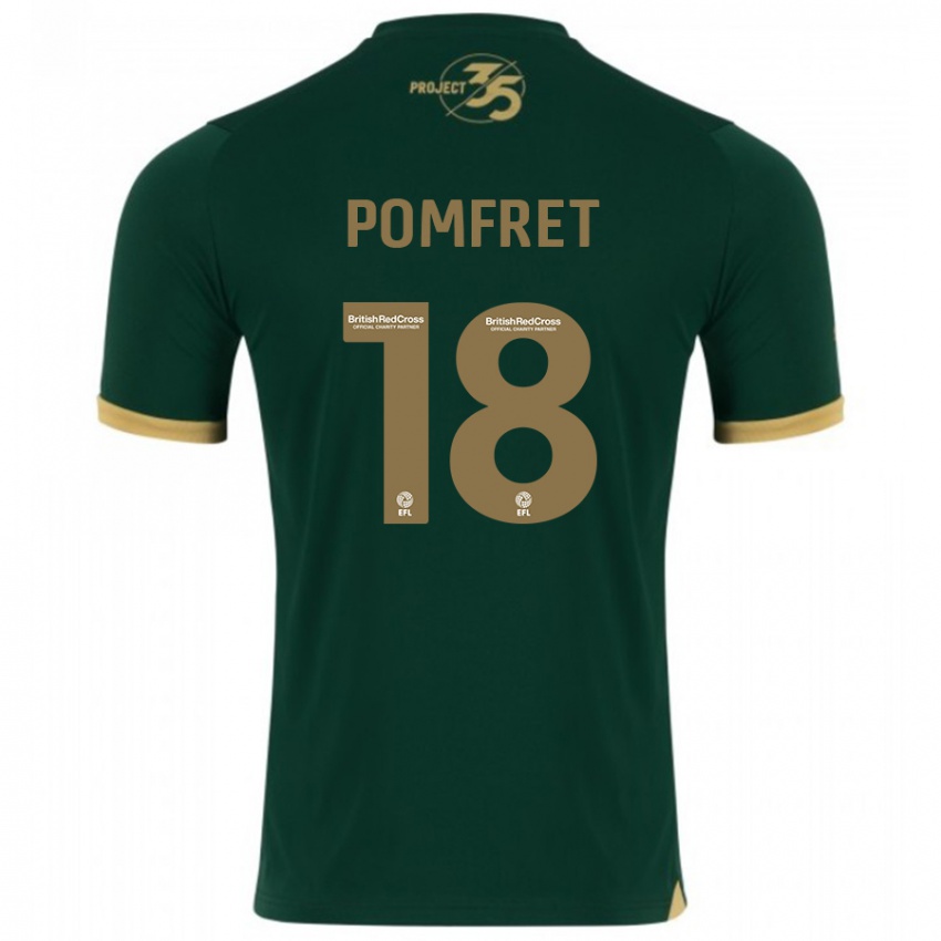 Niño Camiseta Taya Pomfret #18 Verde 1ª Equipación 2023/24 La Camisa Perú