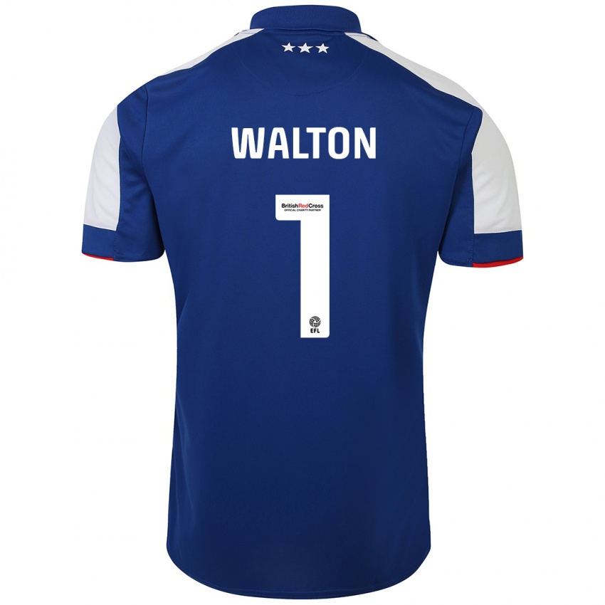 Niño Camiseta Christian Walton #1 Azul 1ª Equipación 2023/24 La Camisa Perú