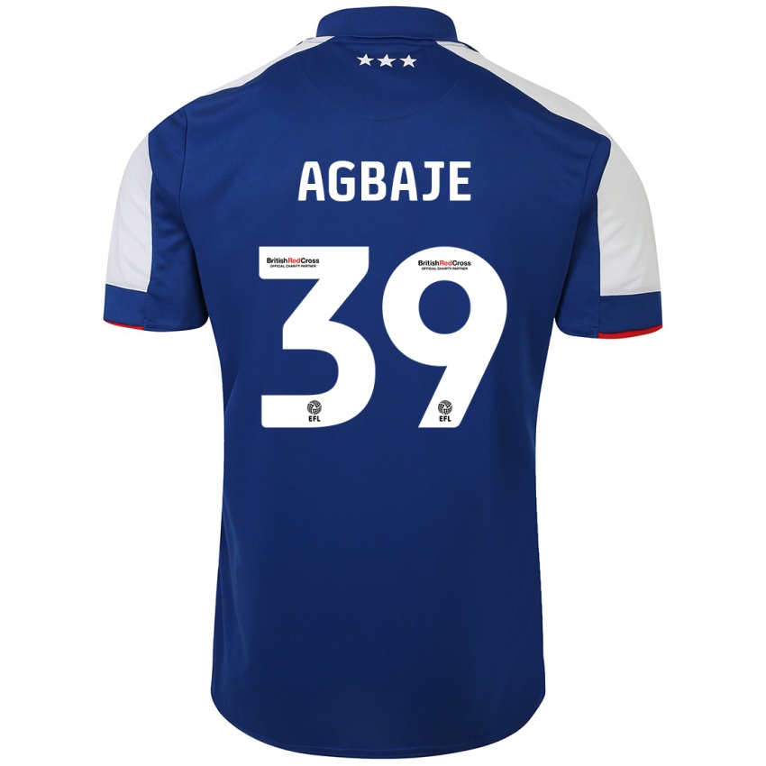 Niño Camiseta Edwin Agbaje #39 Azul 1ª Equipación 2023/24 La Camisa Perú