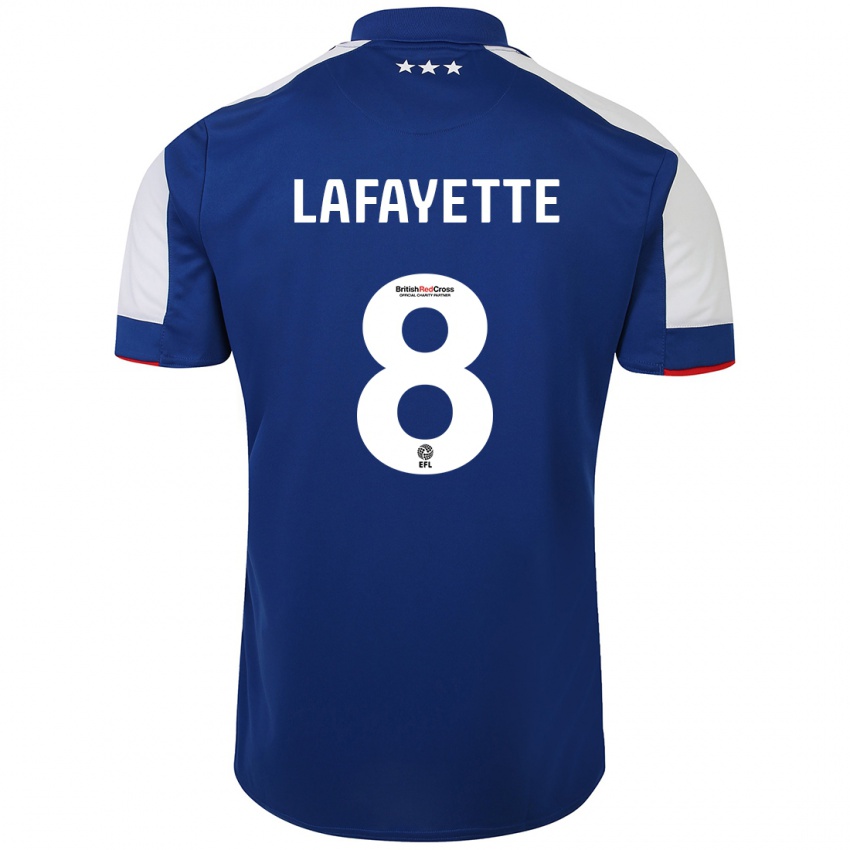 Niño Camiseta Abbie Lafayette #8 Azul 1ª Equipación 2023/24 La Camisa Perú