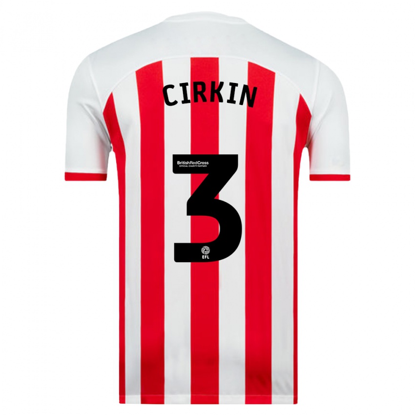 Niño Camiseta Dennis Cirkin #3 Blanco 1ª Equipación 2023/24 La Camisa Perú