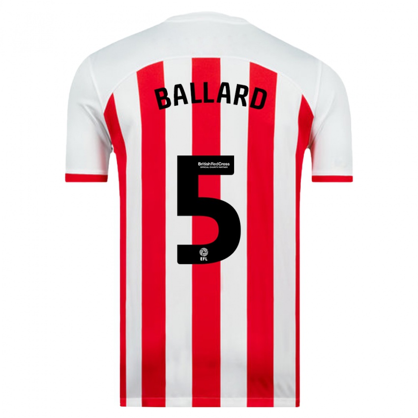 Niño Camiseta Daniel Ballard #5 Blanco 1ª Equipación 2023/24 La Camisa Perú