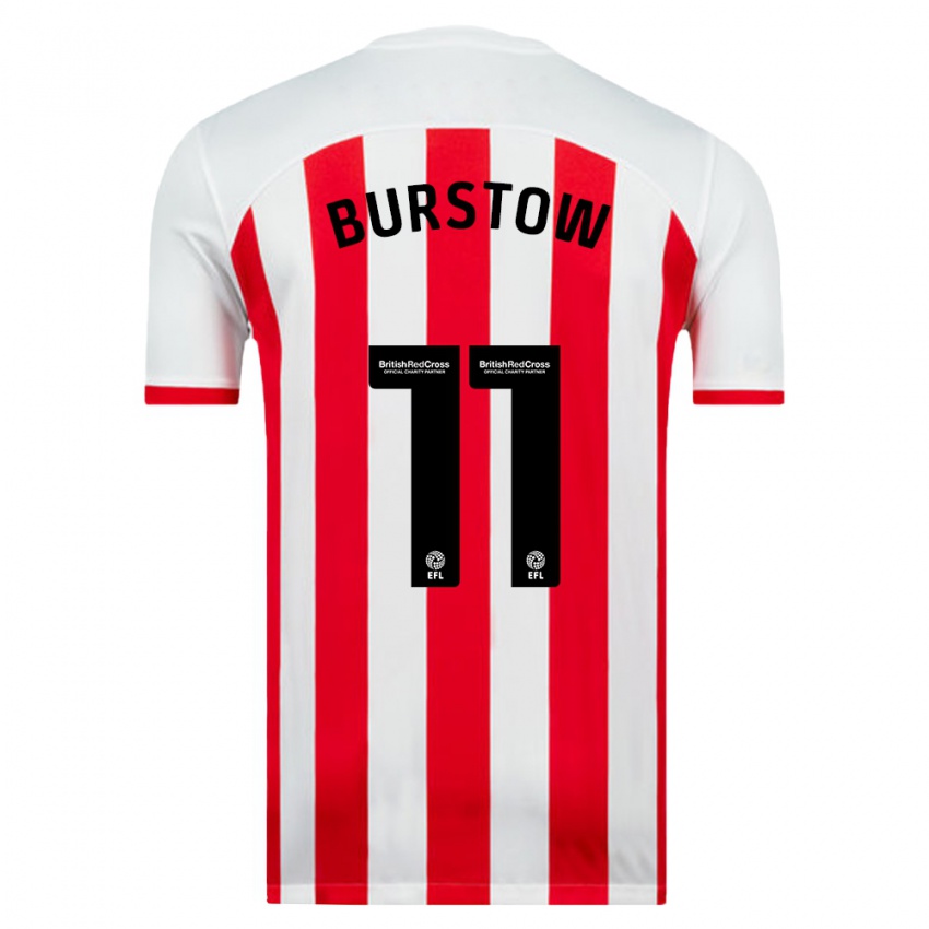 Niño Camiseta Mason Burstow #11 Blanco 1ª Equipación 2023/24 La Camisa Perú