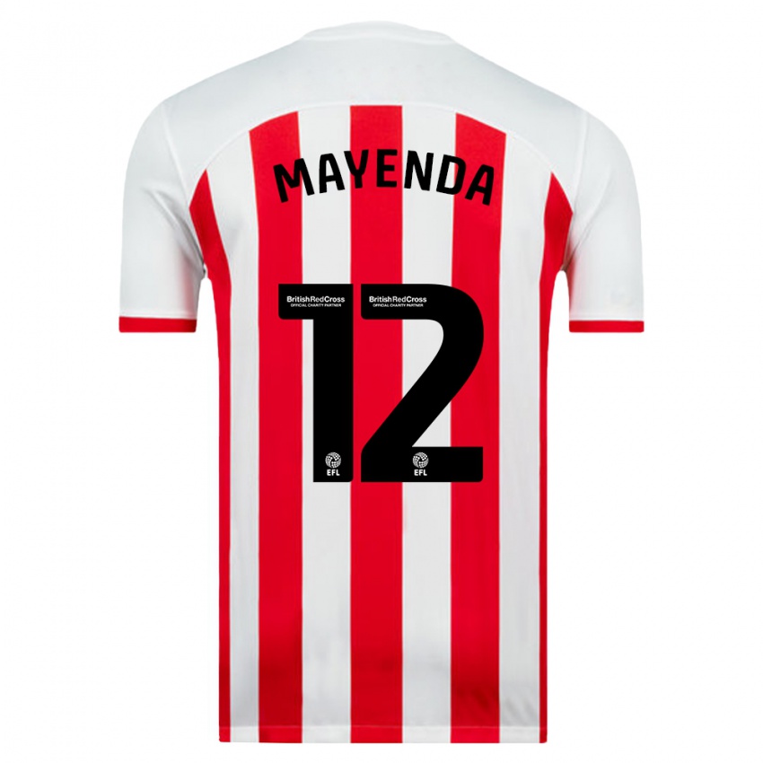 Niño Camiseta Eliezer Mayenda #12 Blanco 1ª Equipación 2023/24 La Camisa Perú