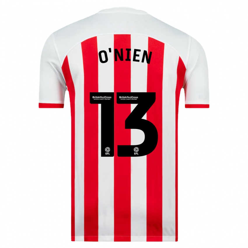 Niño Camiseta Luke O'nien #13 Blanco 1ª Equipación 2023/24 La Camisa Perú