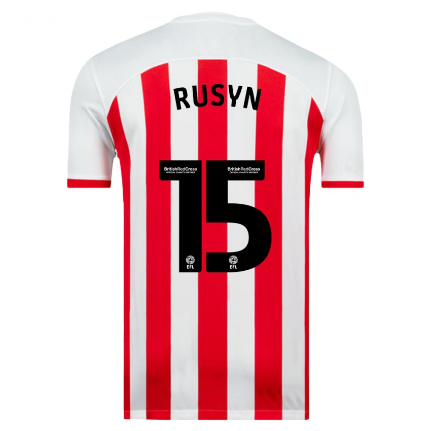 Niño Camiseta Nazariy Rusyn #15 Blanco 1ª Equipación 2023/24 La Camisa Perú