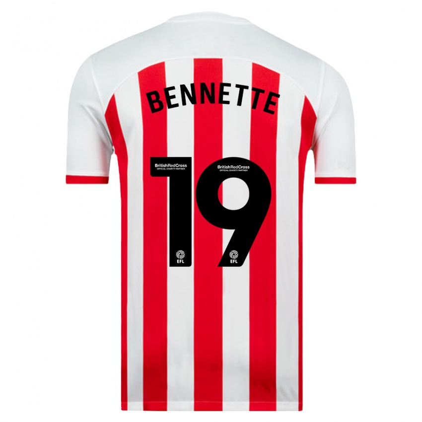 Niño Camiseta Jewison Bennette #19 Blanco 1ª Equipación 2023/24 La Camisa Perú