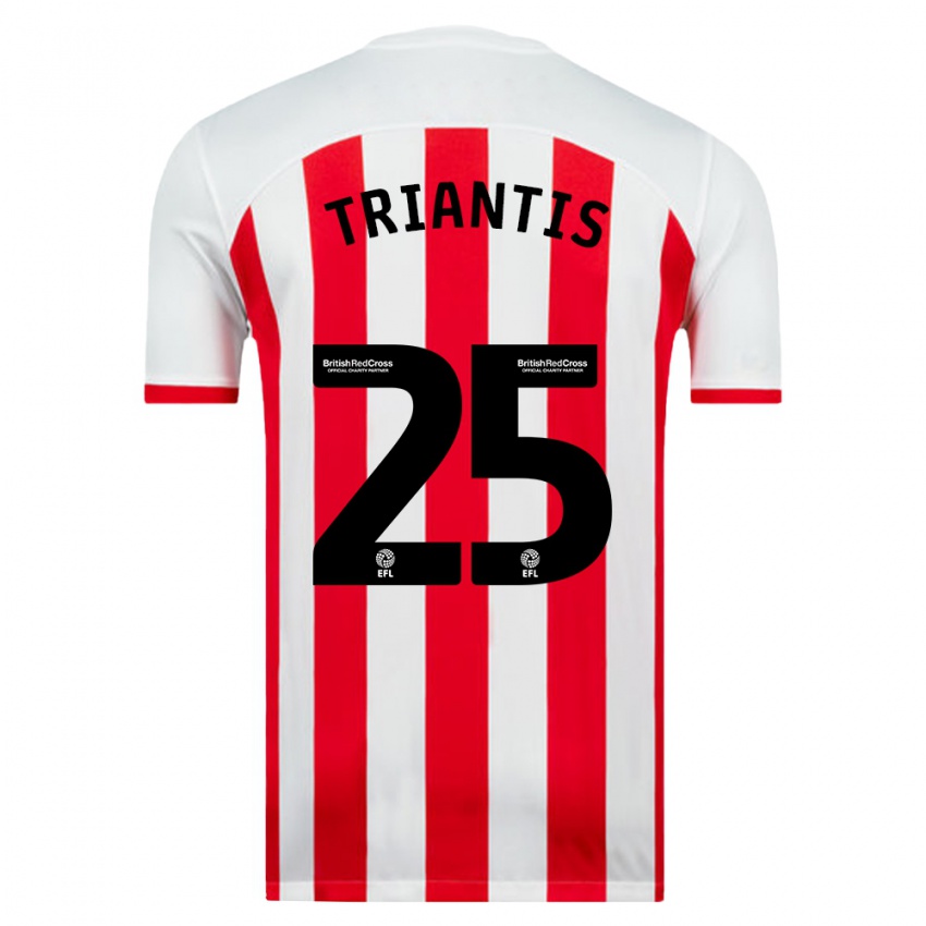 Niño Camiseta Nectarios Triantis #25 Blanco 1ª Equipación 2023/24 La Camisa Perú