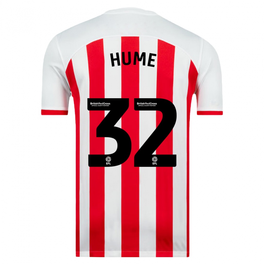 Niño Camiseta Trai Hume #32 Blanco 1ª Equipación 2023/24 La Camisa Perú