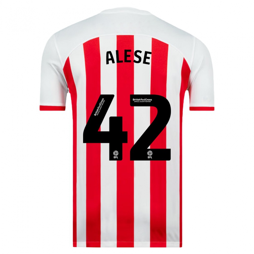 Niño Camiseta Aji Alese #42 Blanco 1ª Equipación 2023/24 La Camisa Perú