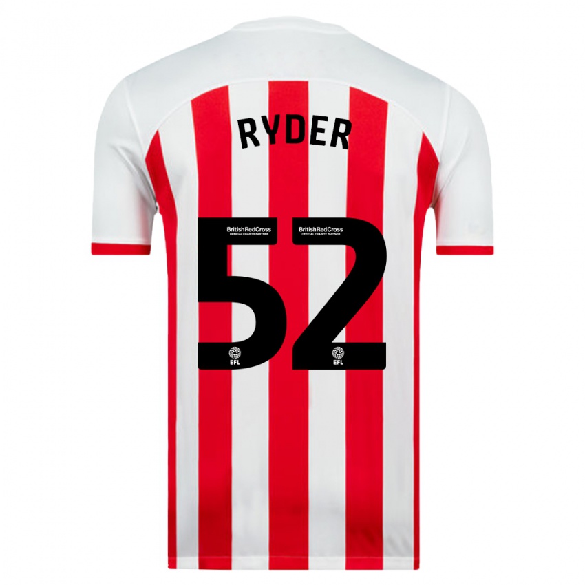 Niño Camiseta Joe Ryder #52 Blanco 1ª Equipación 2023/24 La Camisa Perú