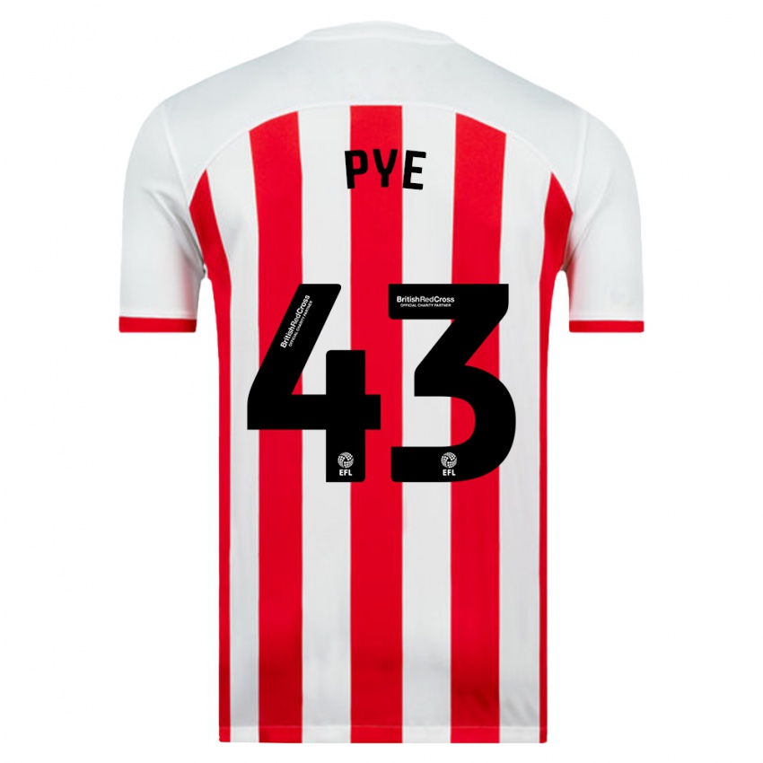 Niño Camiseta Connor Pye #43 Blanco 1ª Equipación 2023/24 La Camisa Perú