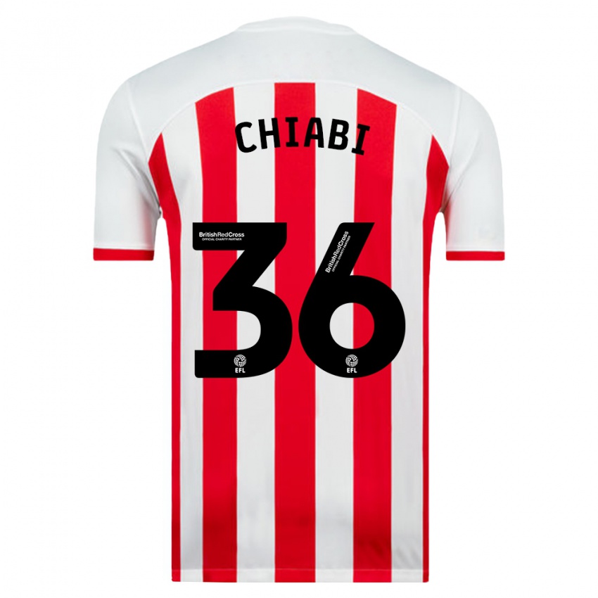 Niño Camiseta Tom Chiabi #36 Blanco 1ª Equipación 2023/24 La Camisa Perú