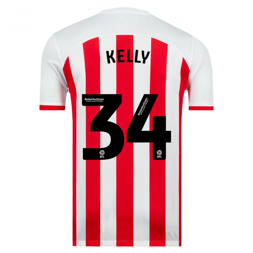 Niño Camiseta Caden Kelly #34 Blanco 1ª Equipación 2023/24 La Camisa Perú