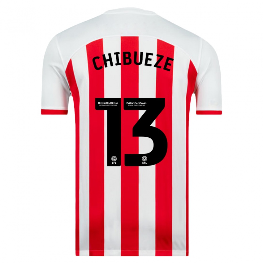 Niño Camiseta Kelechi Chibueze #13 Blanco 1ª Equipación 2023/24 La Camisa Perú