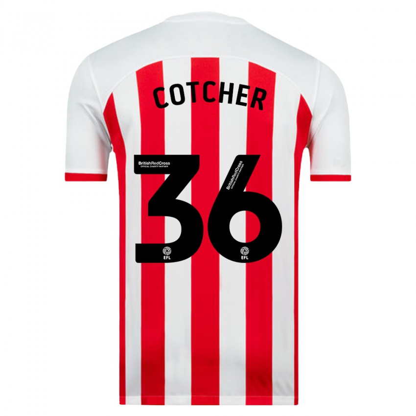 Niño Camiseta Mason Cotcher #36 Blanco 1ª Equipación 2023/24 La Camisa Perú