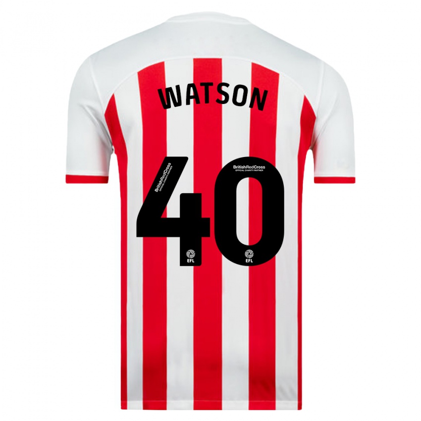 Niño Camiseta Tom Watson #40 Blanco 1ª Equipación 2023/24 La Camisa Perú