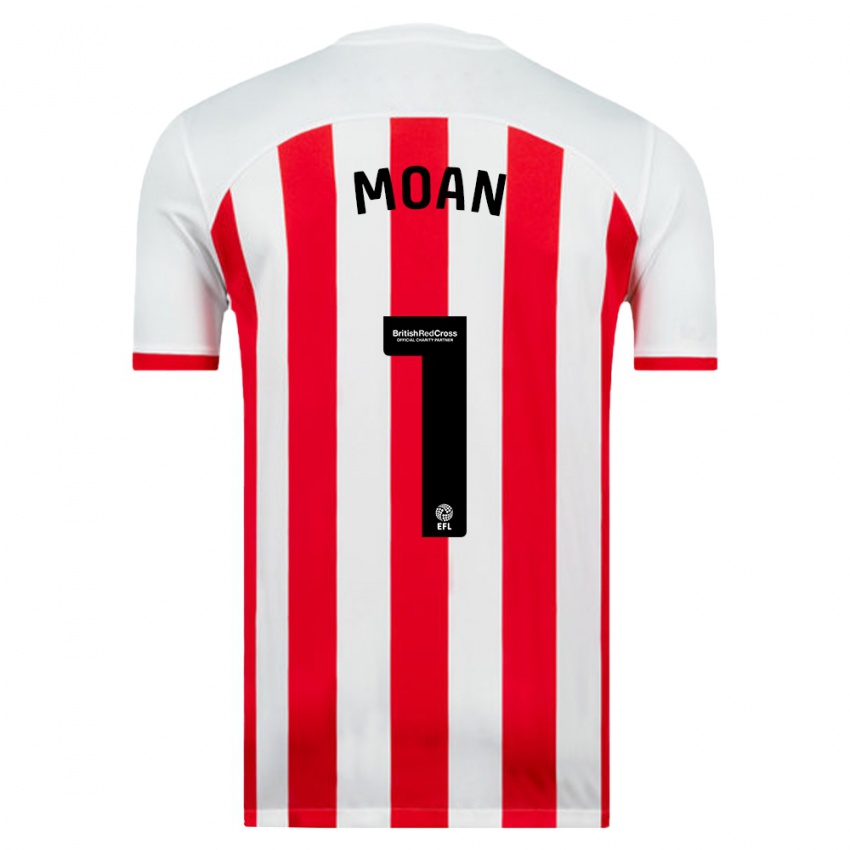 Niño Camiseta Claudia Moan #1 Blanco 1ª Equipación 2023/24 La Camisa Perú