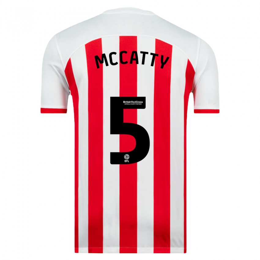 Niño Camiseta Grace Mccatty #5 Blanco 1ª Equipación 2023/24 La Camisa Perú