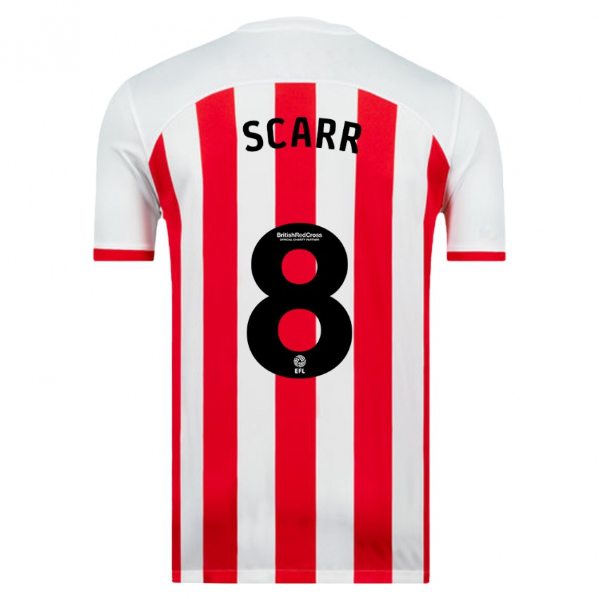 Niño Camiseta Emily Scarr #8 Blanco 1ª Equipación 2023/24 La Camisa Perú