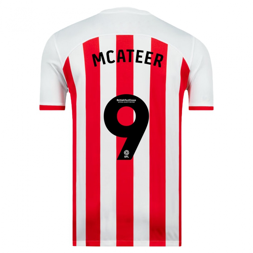 Niño Camiseta Mary Mcateer #9 Blanco 1ª Equipación 2023/24 La Camisa Perú