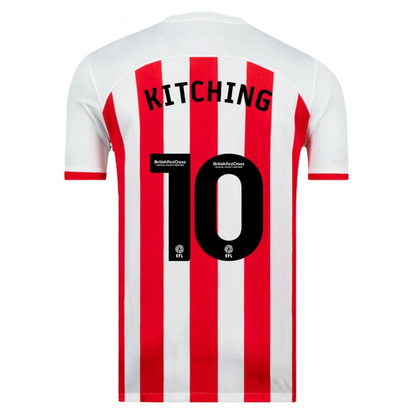 Niño Camiseta Katie Kitching #10 Blanco 1ª Equipación 2023/24 La Camisa Perú