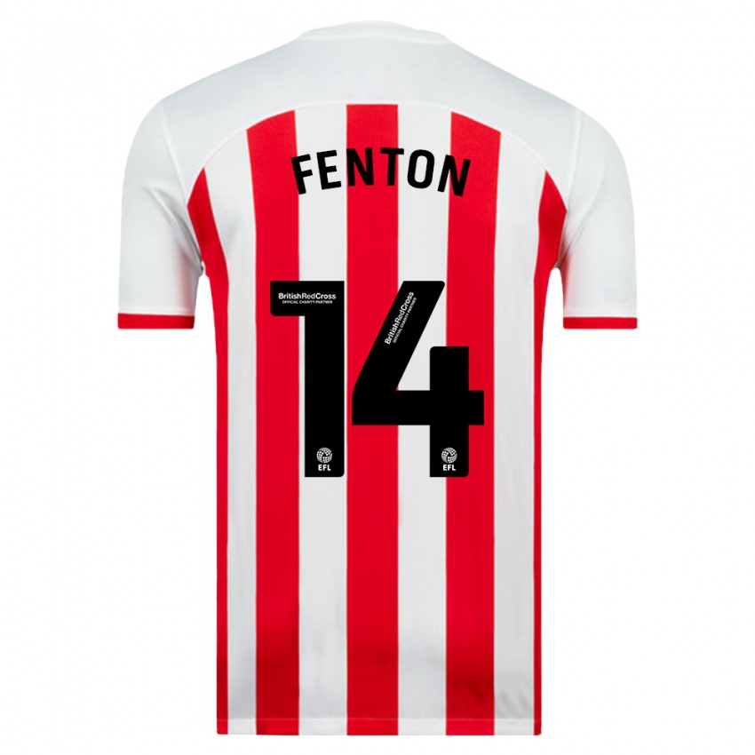 Niño Camiseta Natasha Fenton #14 Blanco 1ª Equipación 2023/24 La Camisa Perú