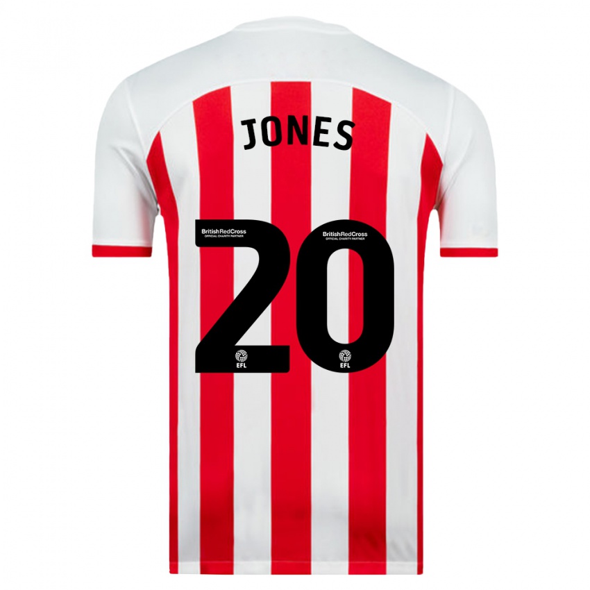 Niño Camiseta Ellen Jones #20 Blanco 1ª Equipación 2023/24 La Camisa Perú