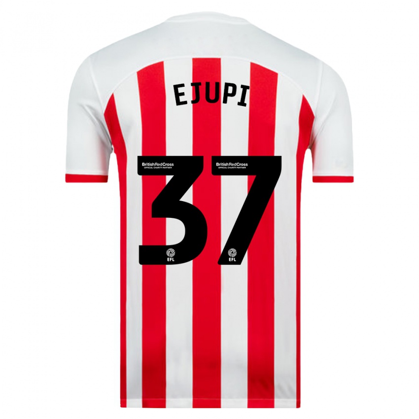 Niño Camiseta Elizabeta Ejupi #37 Blanco 1ª Equipación 2023/24 La Camisa Perú