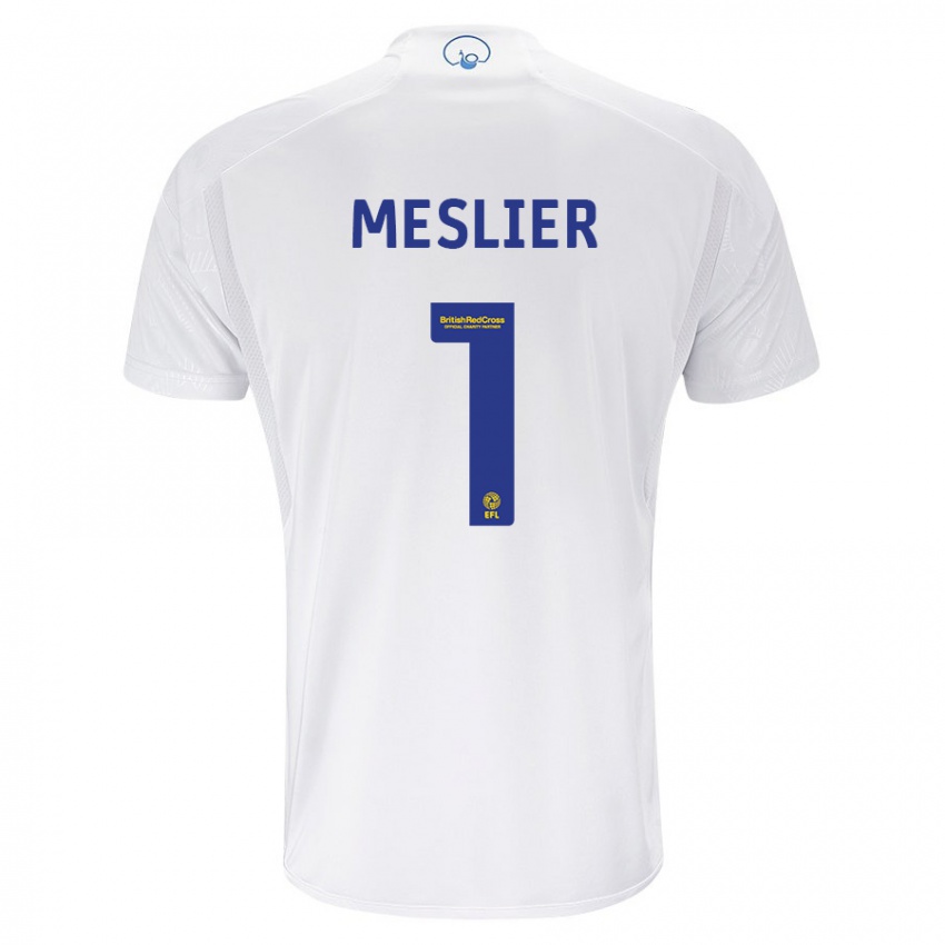 Niño Camiseta Illan Meslier #1 Blanco 1ª Equipación 2023/24 La Camisa Perú