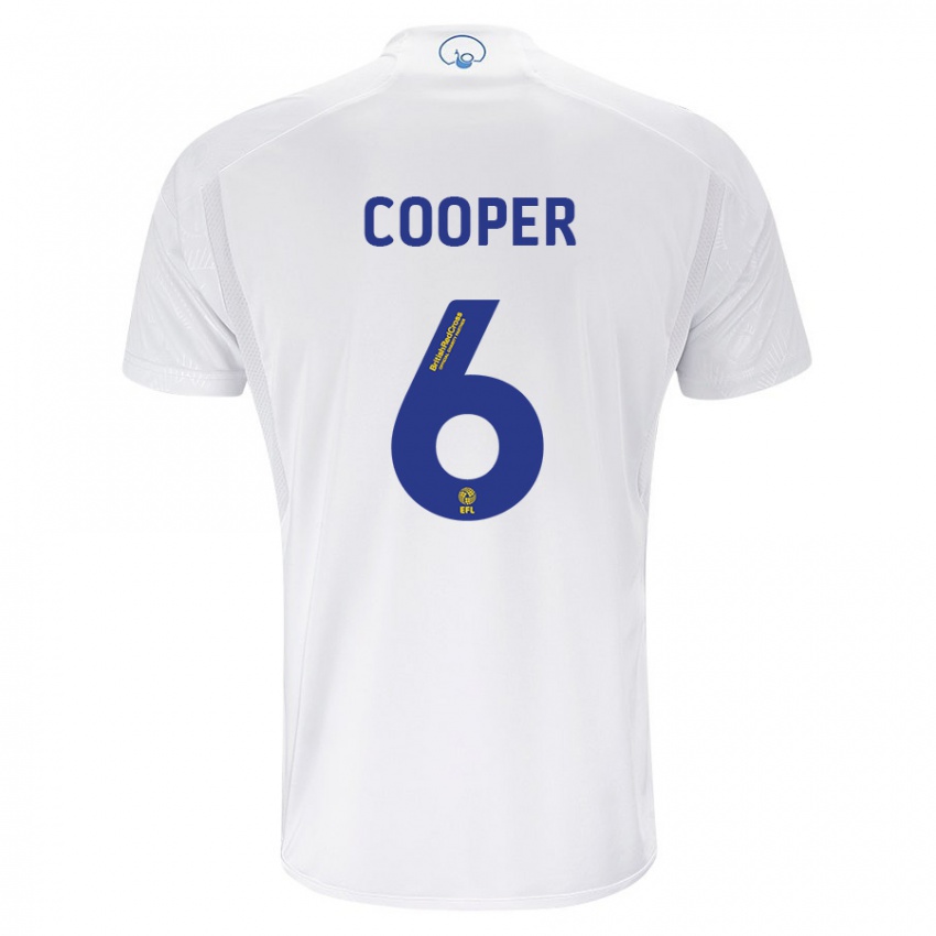 Niño Camiseta Liam Cooper #6 Blanco 1ª Equipación 2023/24 La Camisa Perú