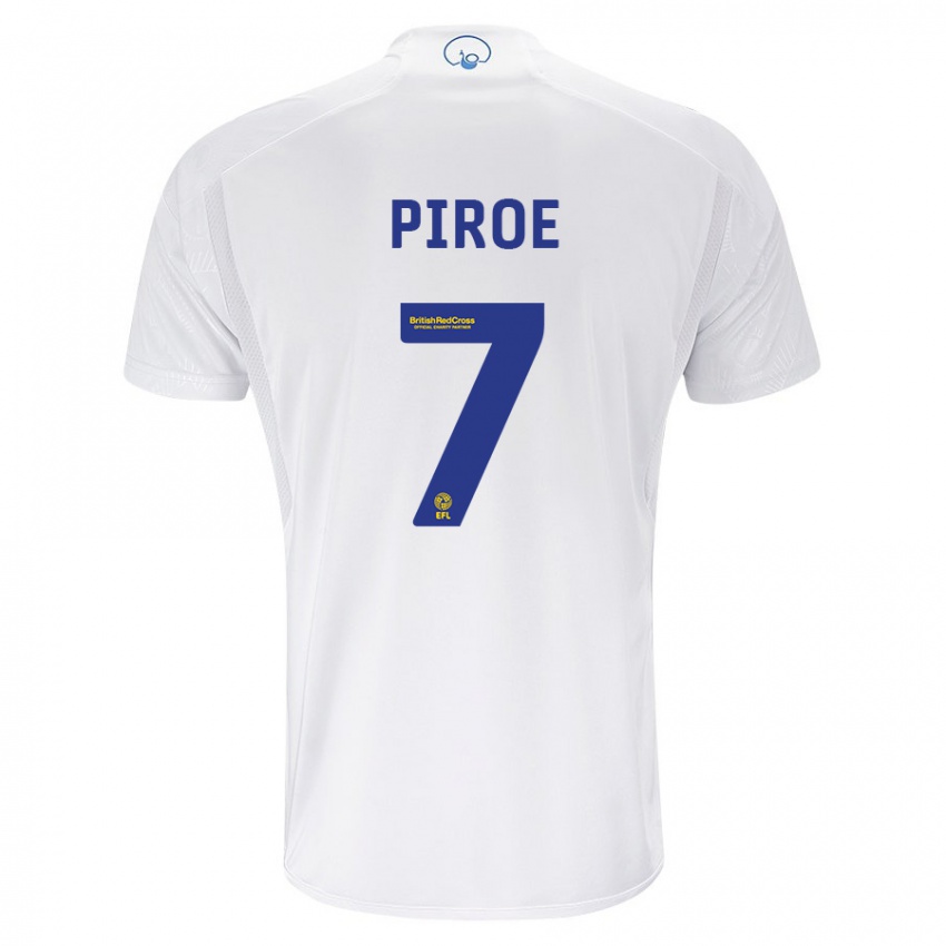 Niño Camiseta Joël Piroe #7 Blanco 1ª Equipación 2023/24 La Camisa Perú