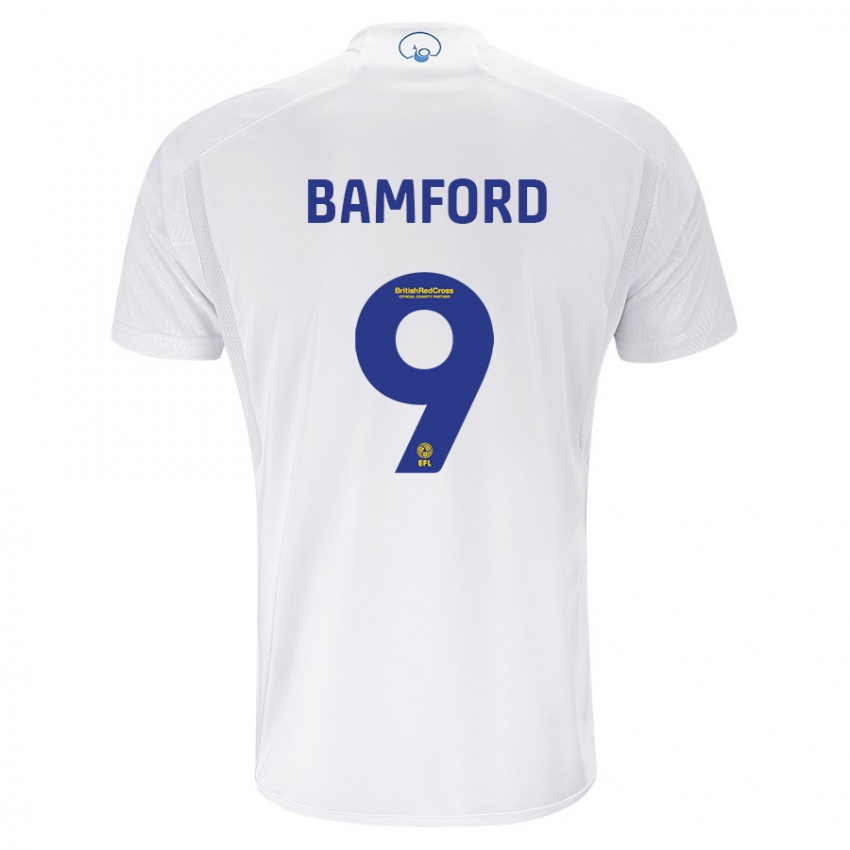 Niño Camiseta Patrick Bamford #9 Blanco 1ª Equipación 2023/24 La Camisa Perú