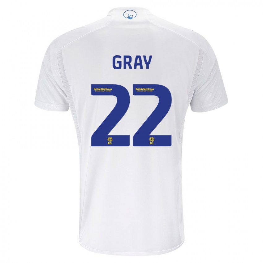 Niño Camiseta Archie Gray #22 Blanco 1ª Equipación 2023/24 La Camisa Perú