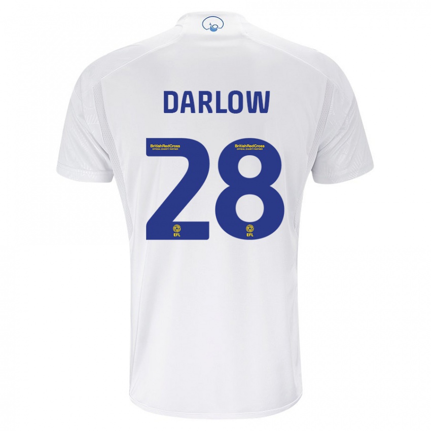 Niño Camiseta Karl Darlow #28 Blanco 1ª Equipación 2023/24 La Camisa Perú