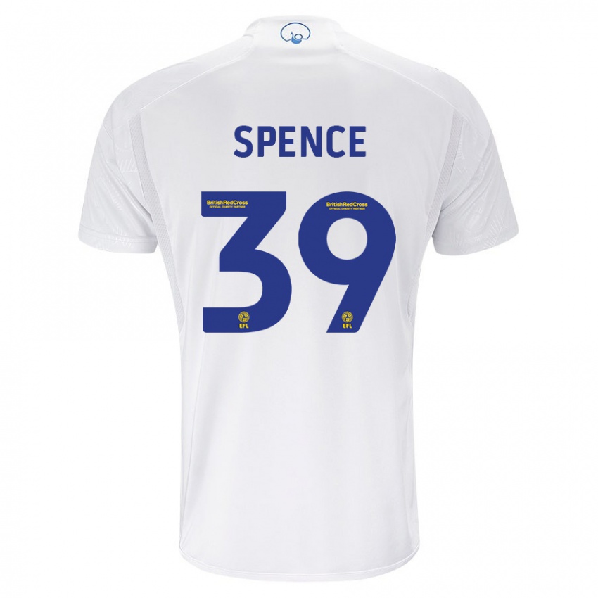 Niño Camiseta Djed Spence #39 Blanco 1ª Equipación 2023/24 La Camisa Perú