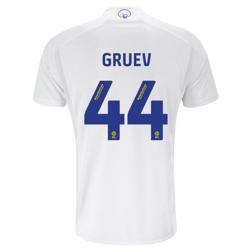 Niño Camiseta Ilia Gruev #44 Blanco 1ª Equipación 2023/24 La Camisa Perú