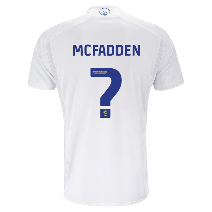 Niño Camiseta Max Mcfadden #0 Blanco 1ª Equipación 2023/24 La Camisa Perú