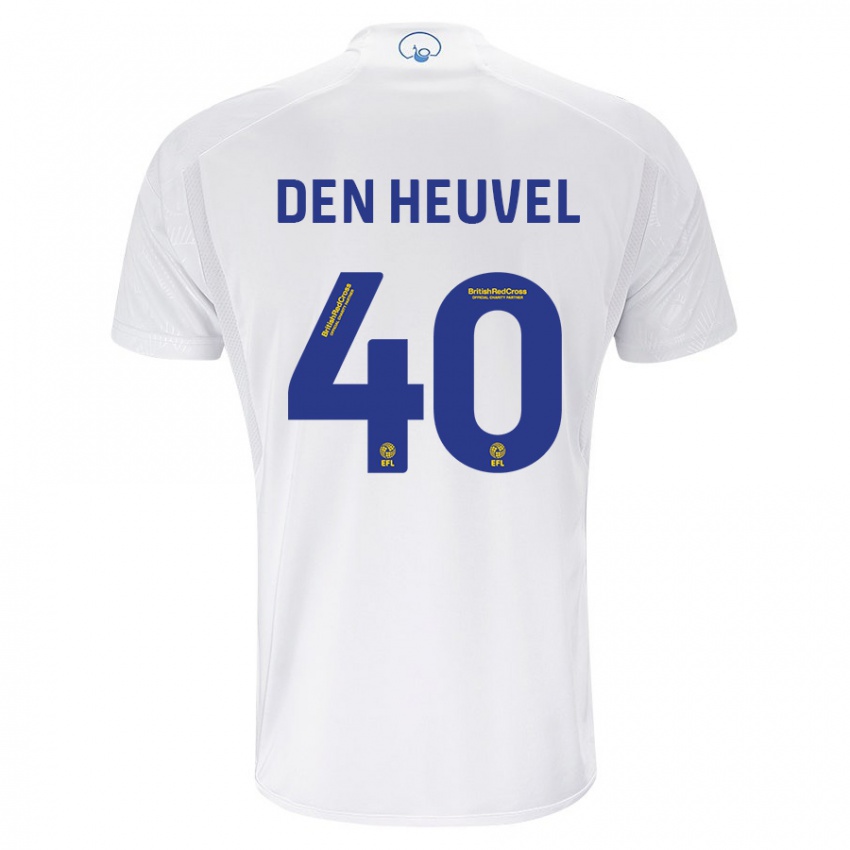 Niño Camiseta Dani Van Den Heuvel #40 Blanco 1ª Equipación 2023/24 La Camisa Perú