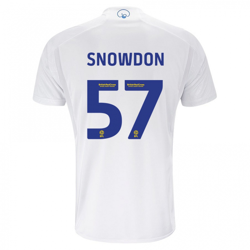 Niño Camiseta Joe Snowdon #57 Blanco 1ª Equipación 2023/24 La Camisa Perú