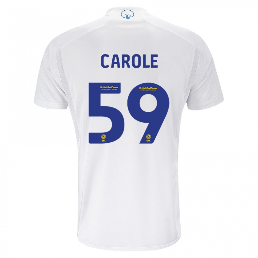 Niño Camiseta Keenan Carole #59 Blanco 1ª Equipación 2023/24 La Camisa Perú