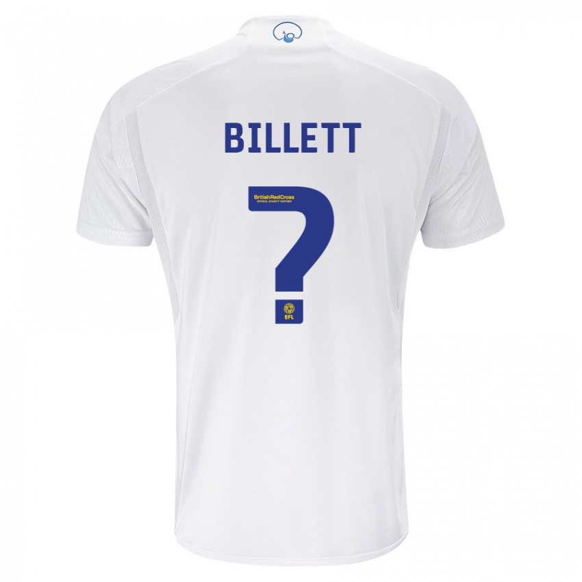 Niño Camiseta Joe Billett #0 Blanco 1ª Equipación 2023/24 La Camisa Perú