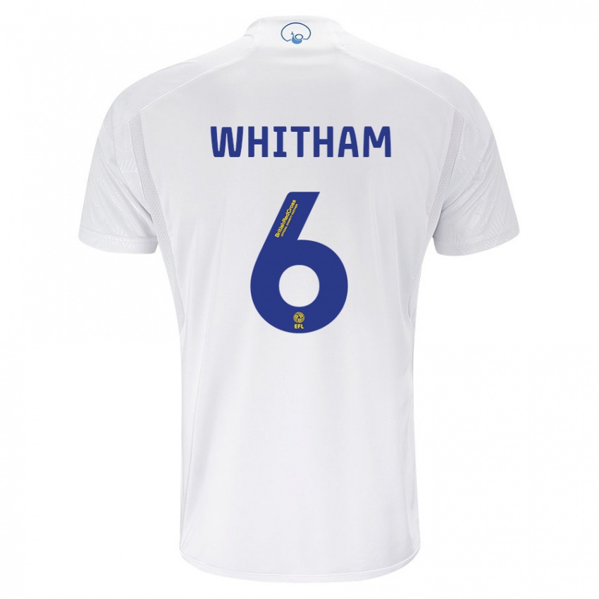 Niño Camiseta Danielle Whitham #6 Blanco 1ª Equipación 2023/24 La Camisa Perú