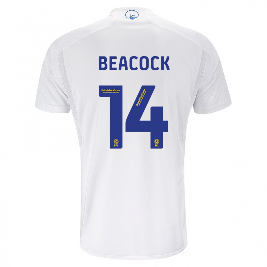 Niño Camiseta Molly Beacock #14 Blanco 1ª Equipación 2023/24 La Camisa Perú